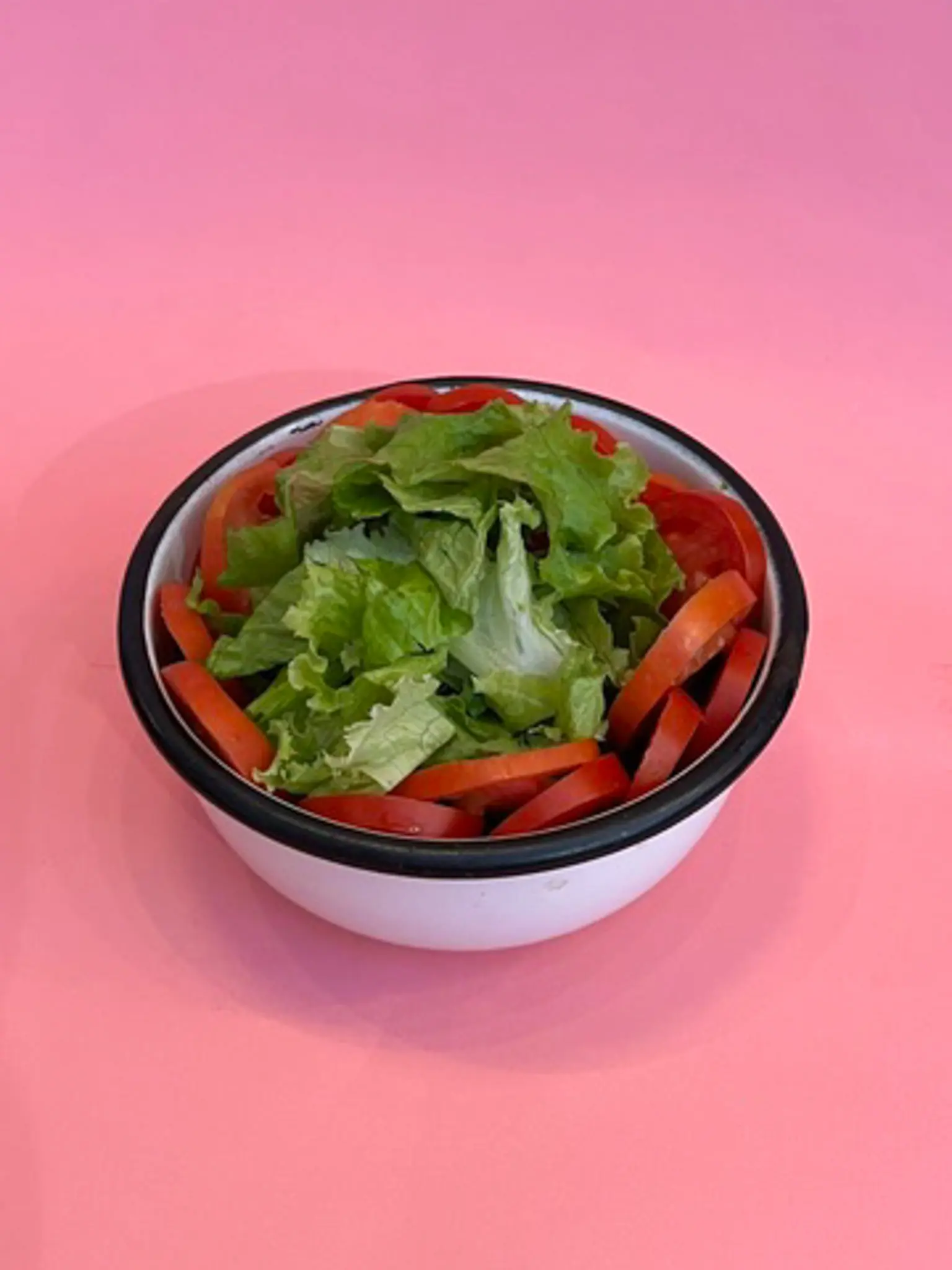 Ensalada de tomate y lechuga