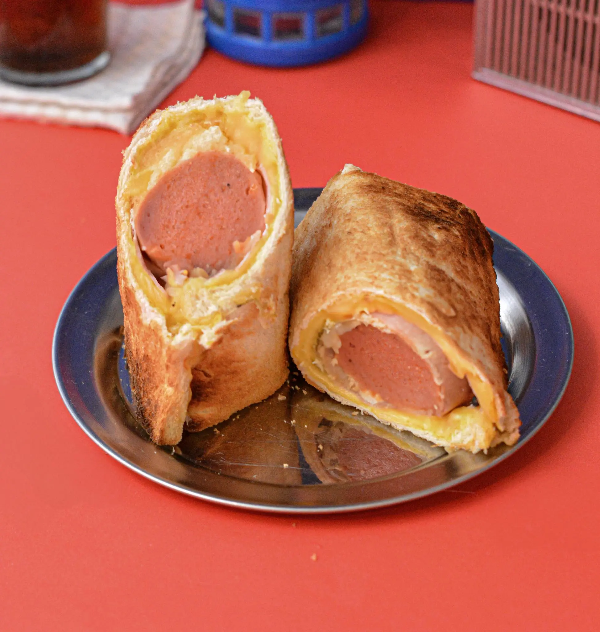 Pancho gratinado con jamón