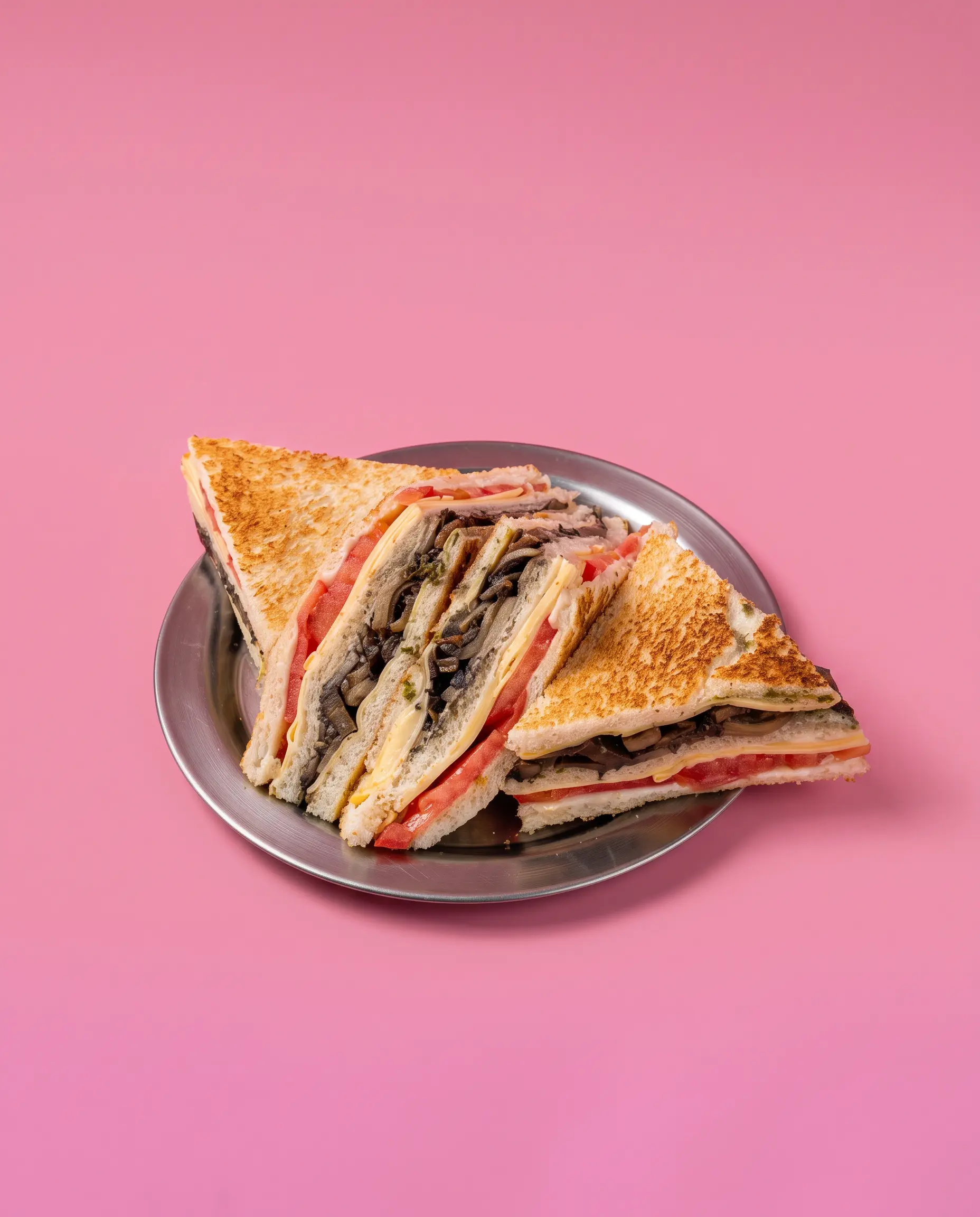 Sándwich tostado triple VEGGIE 🌱