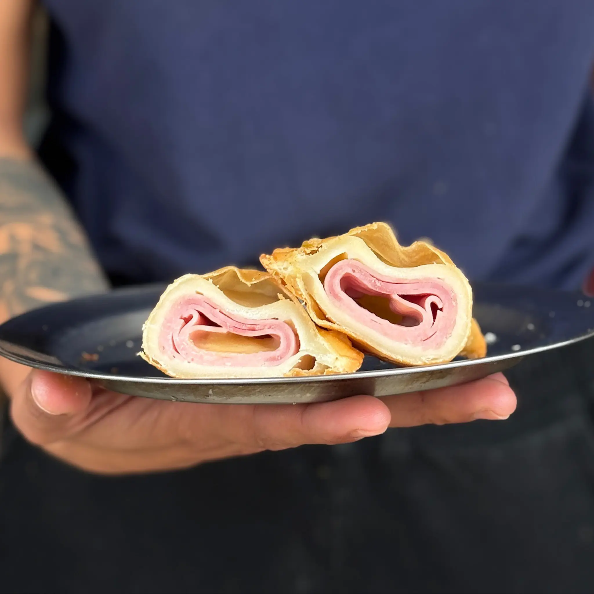 Empanadas de jamón y queso.