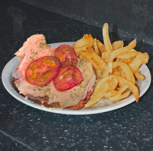 Milanesa de pollo a la napolitana