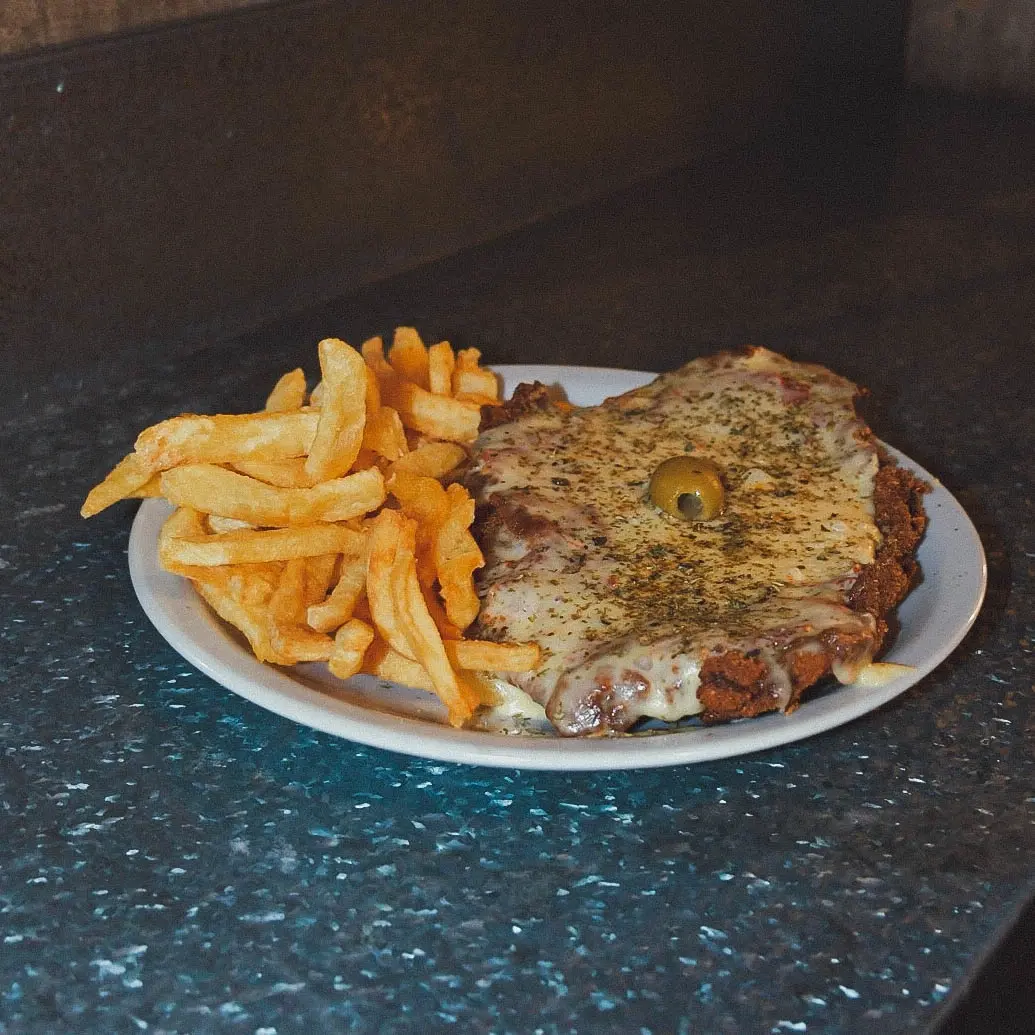 Milanesa de pollo a la pizza
