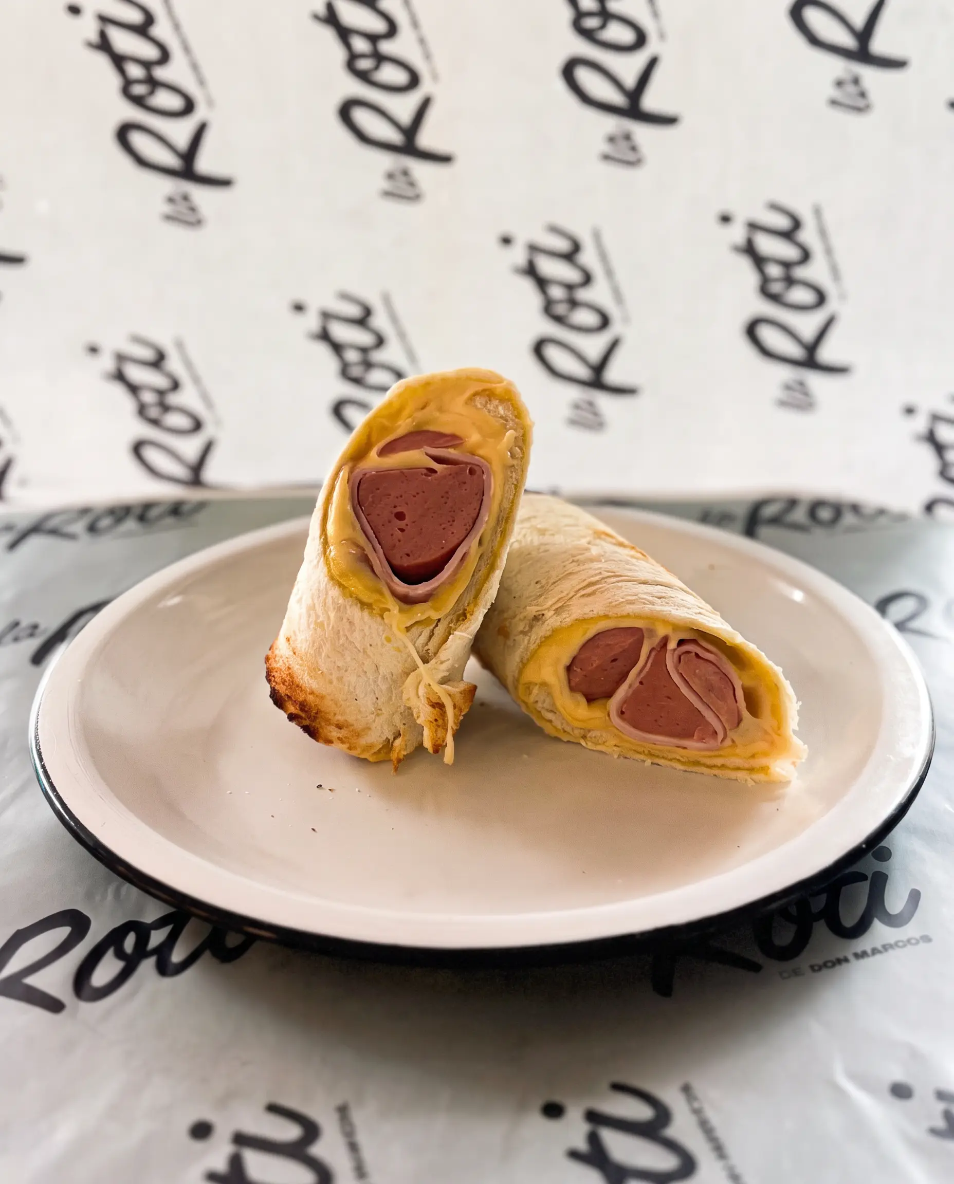 Pancho gratinado con jamón