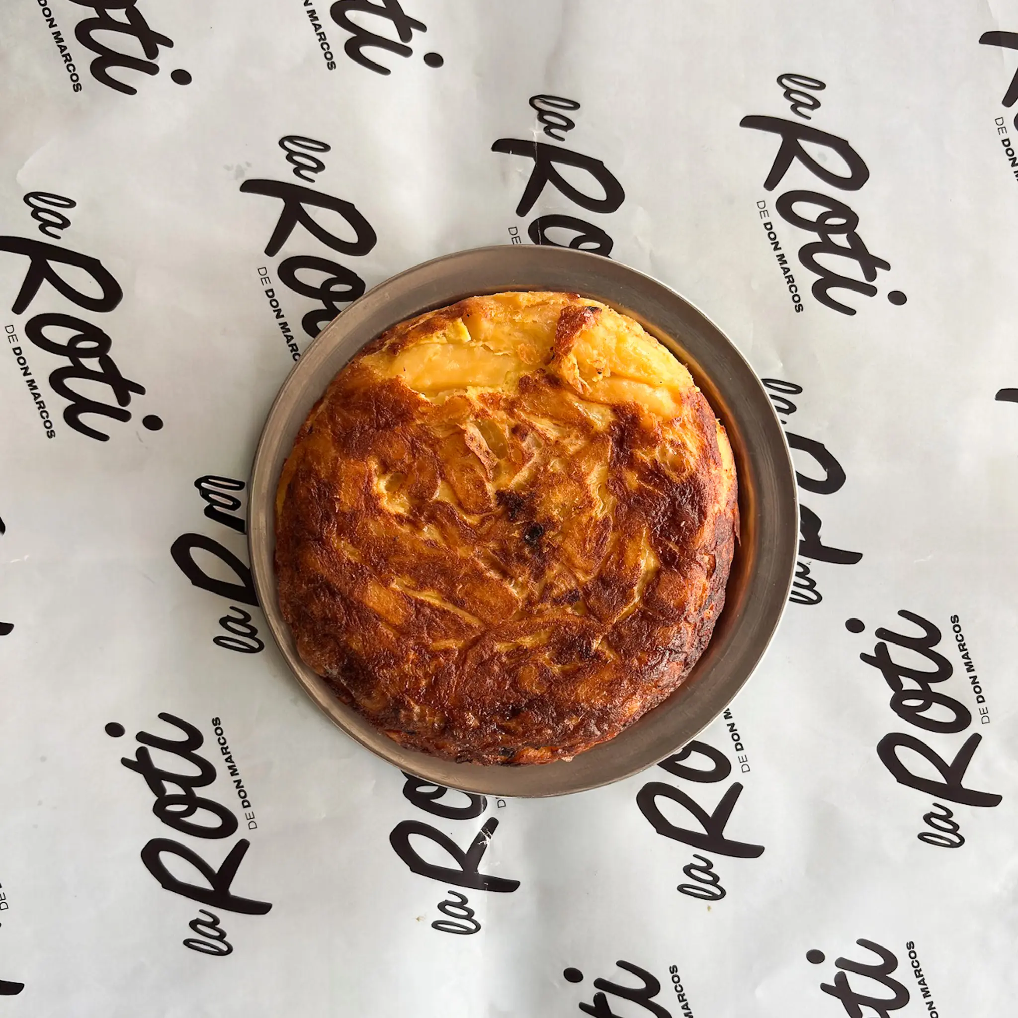 Tortilla de papa y cebolla