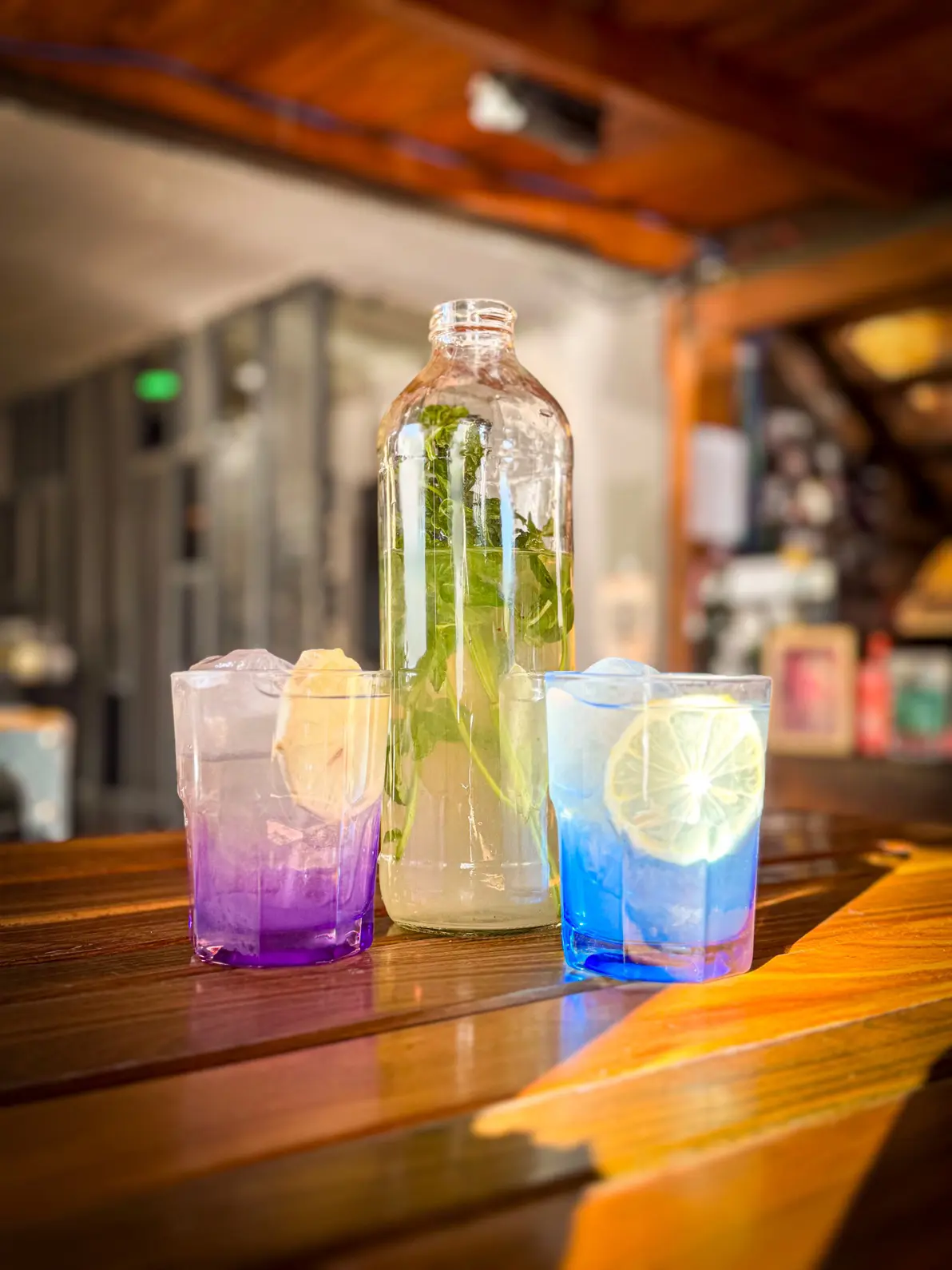 Limonada menta y jengibre