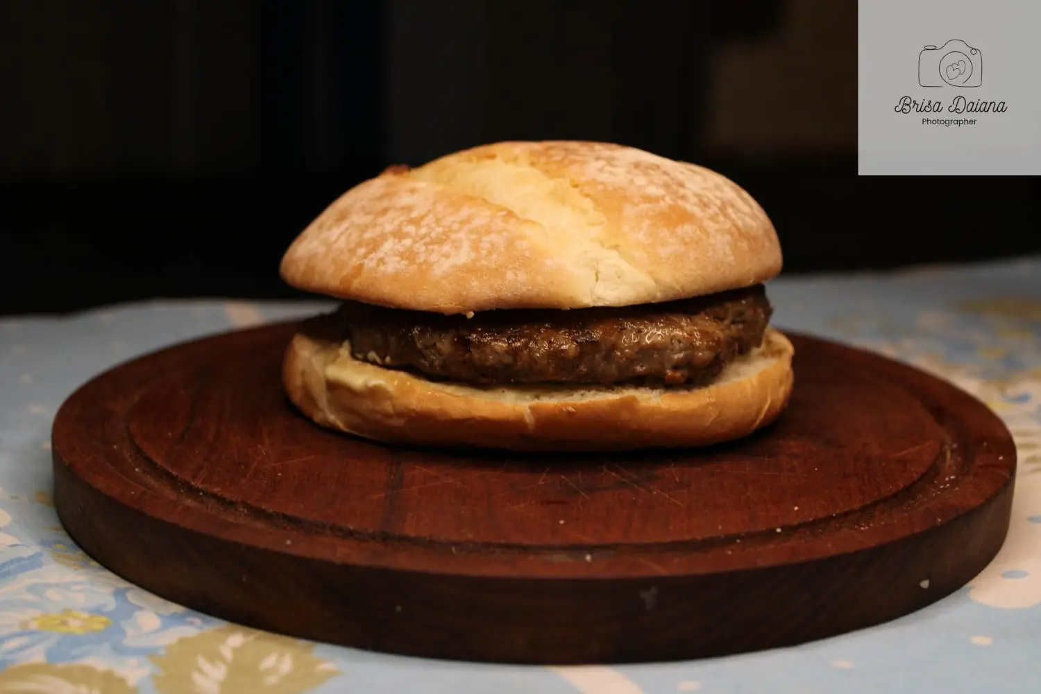 hamburguesa simple con fritas