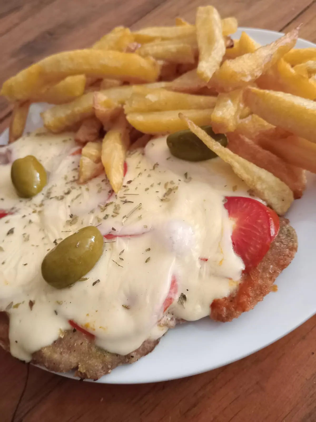 milanesas a la napo con fritas