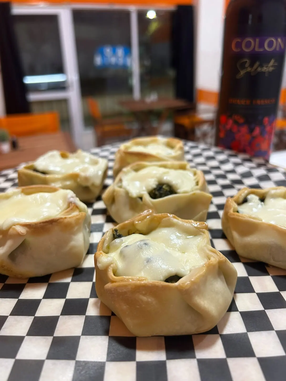 De verdura con queso
