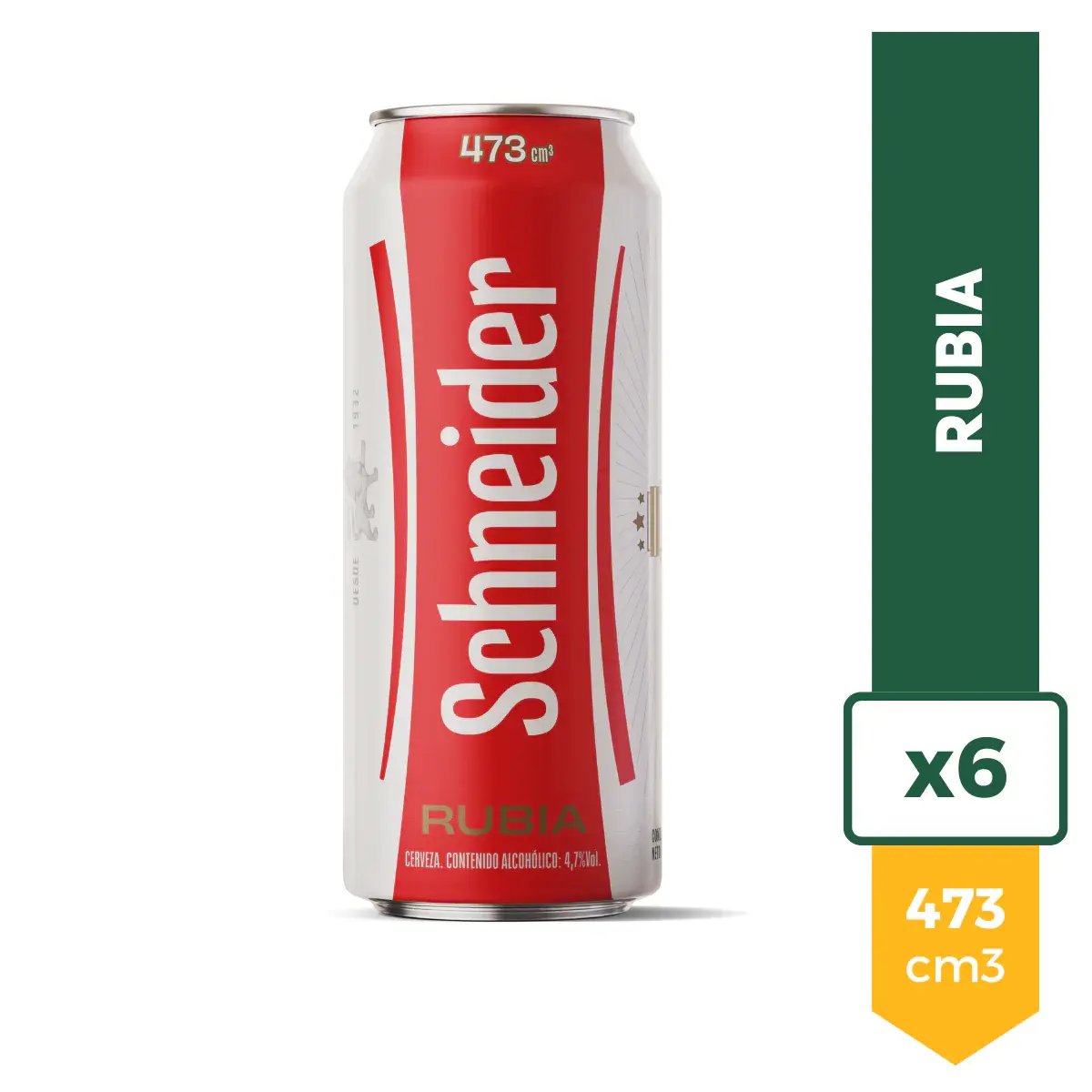Pack x6 Cerveza Schneider 473ml