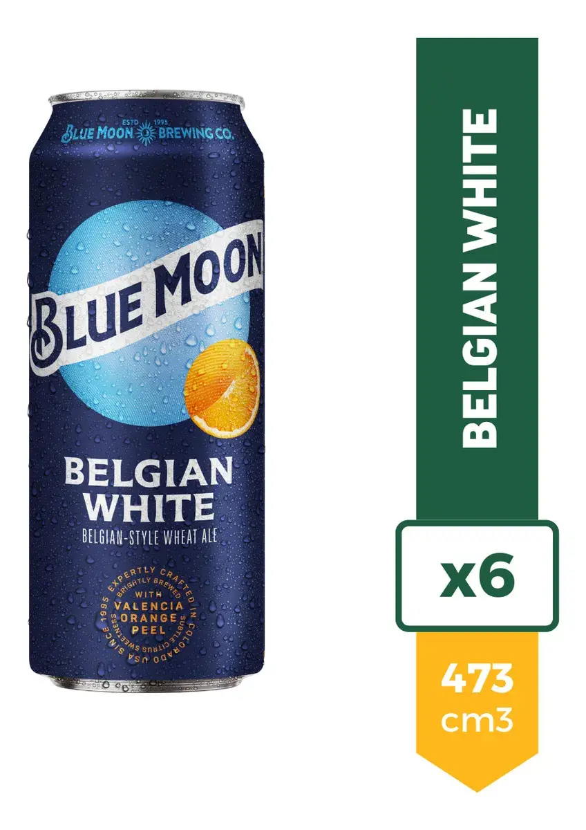 Pack x6 Cerveza Blue Moon 473ml