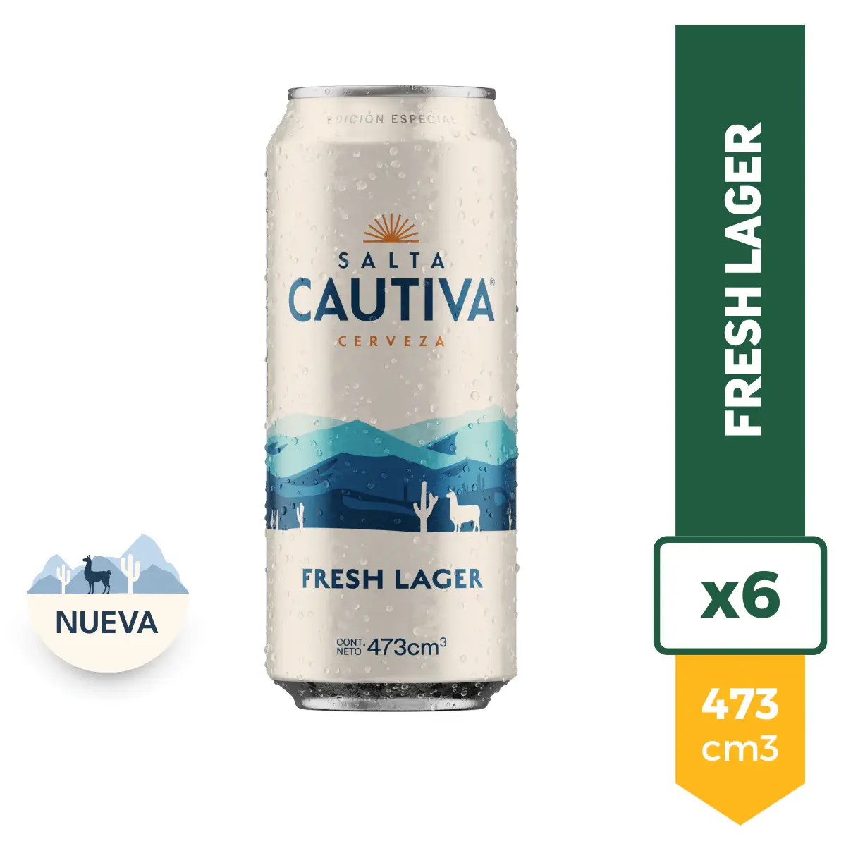 Pack x6 Cerveza Salta Cautiva 473ml