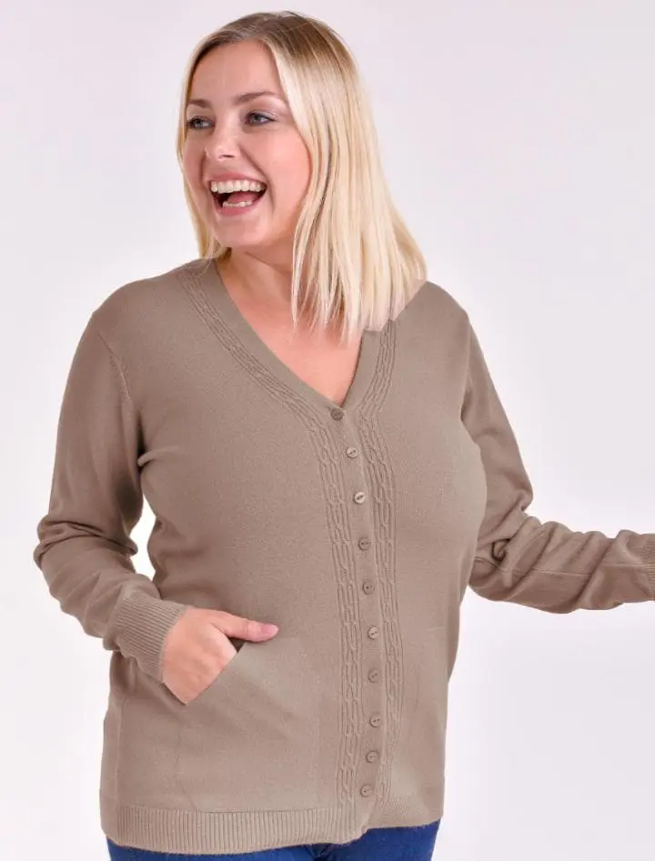 Campera / Cárdigans Beige